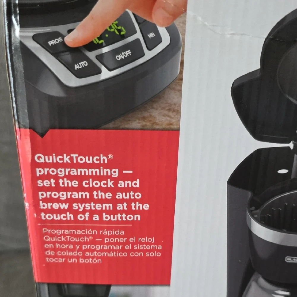 Black & Decker 12-Cup Programmable Coffee Maker With Digital Controls, New